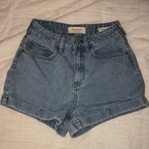 High rise shorts